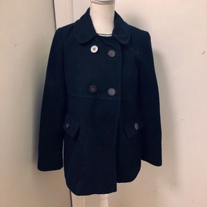 Topshop Navy Blue Peacoat